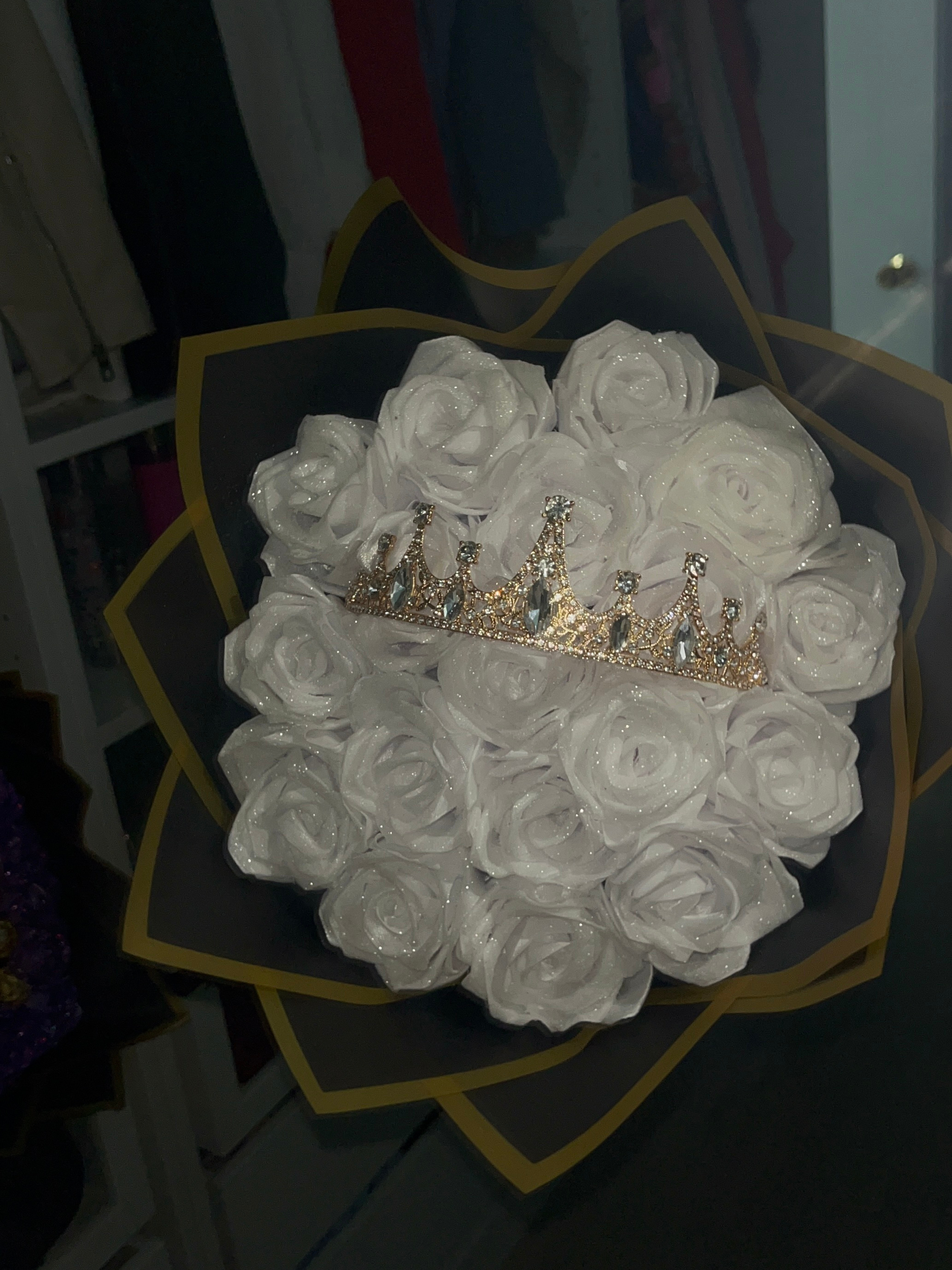 Bouquet de 18 roses éternelles