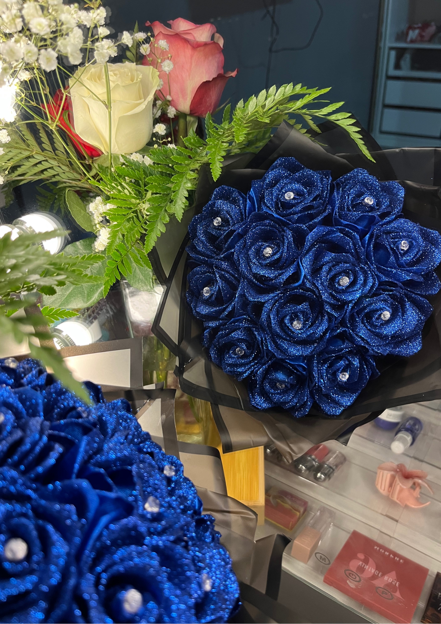 Bouquet de 12 roses éternelles