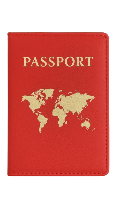 Protège passeport rouge
