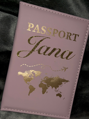 Protège passeport rose