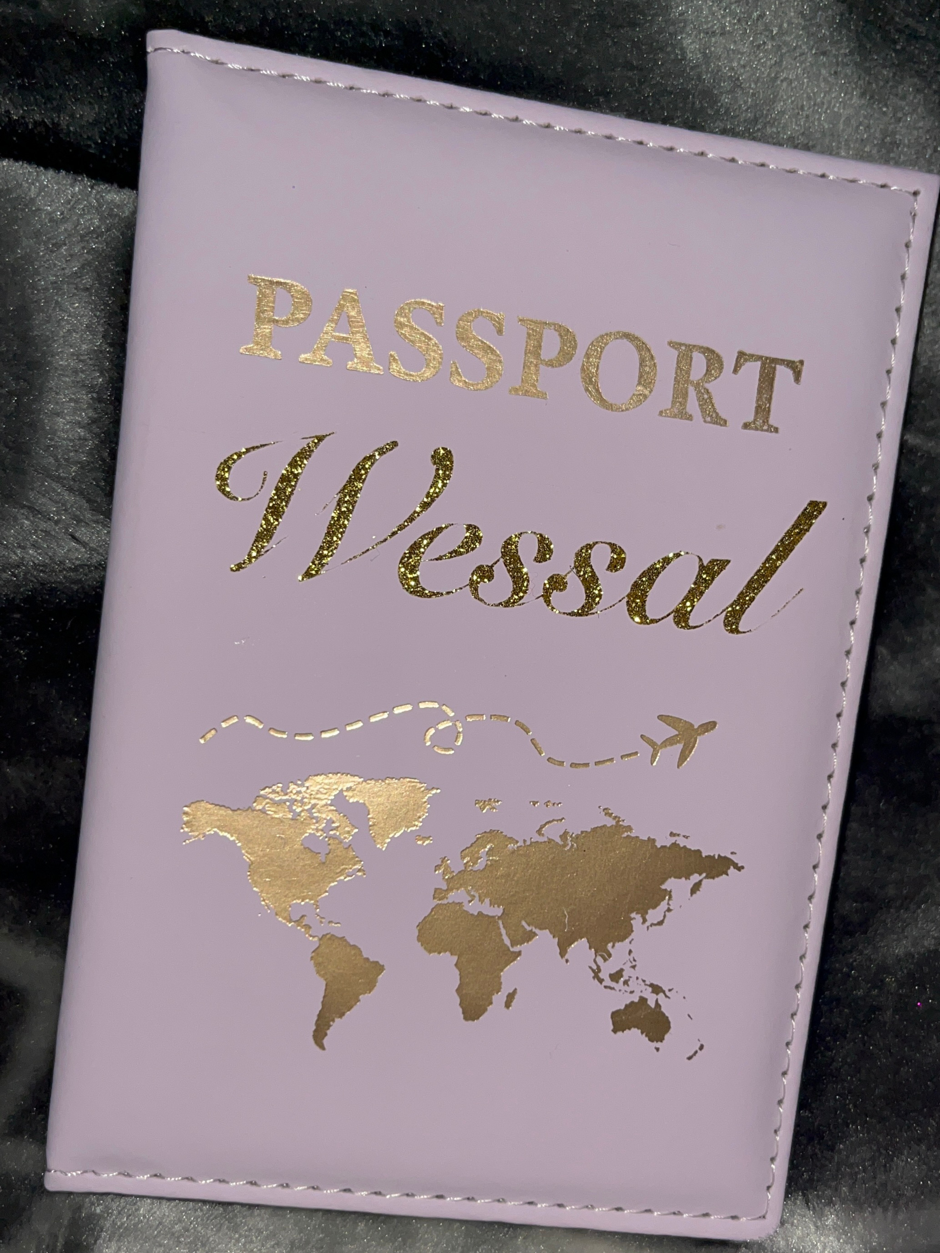 Protège passeport lila