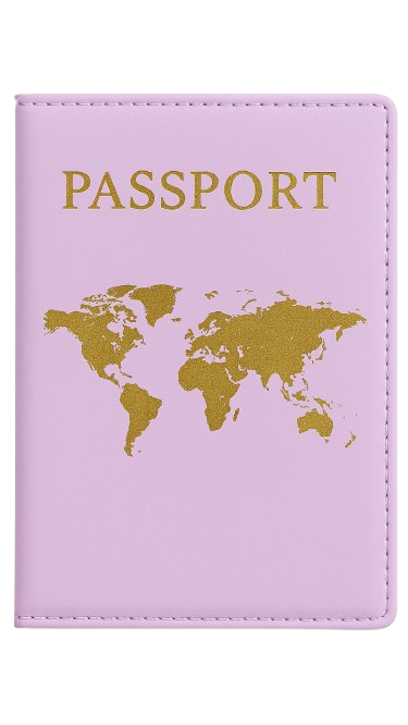 Protège passeport lila