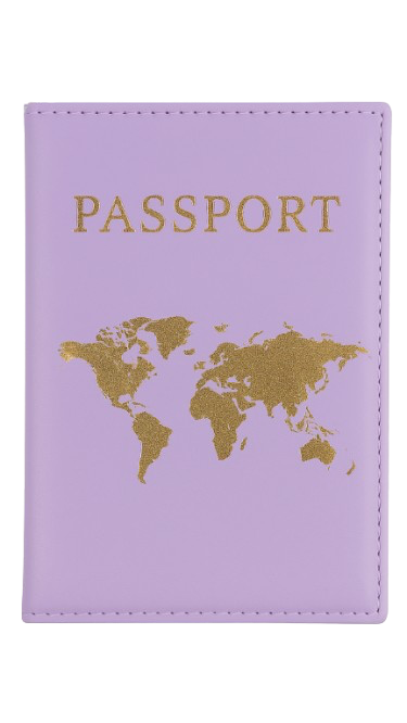 Protège passeport violet