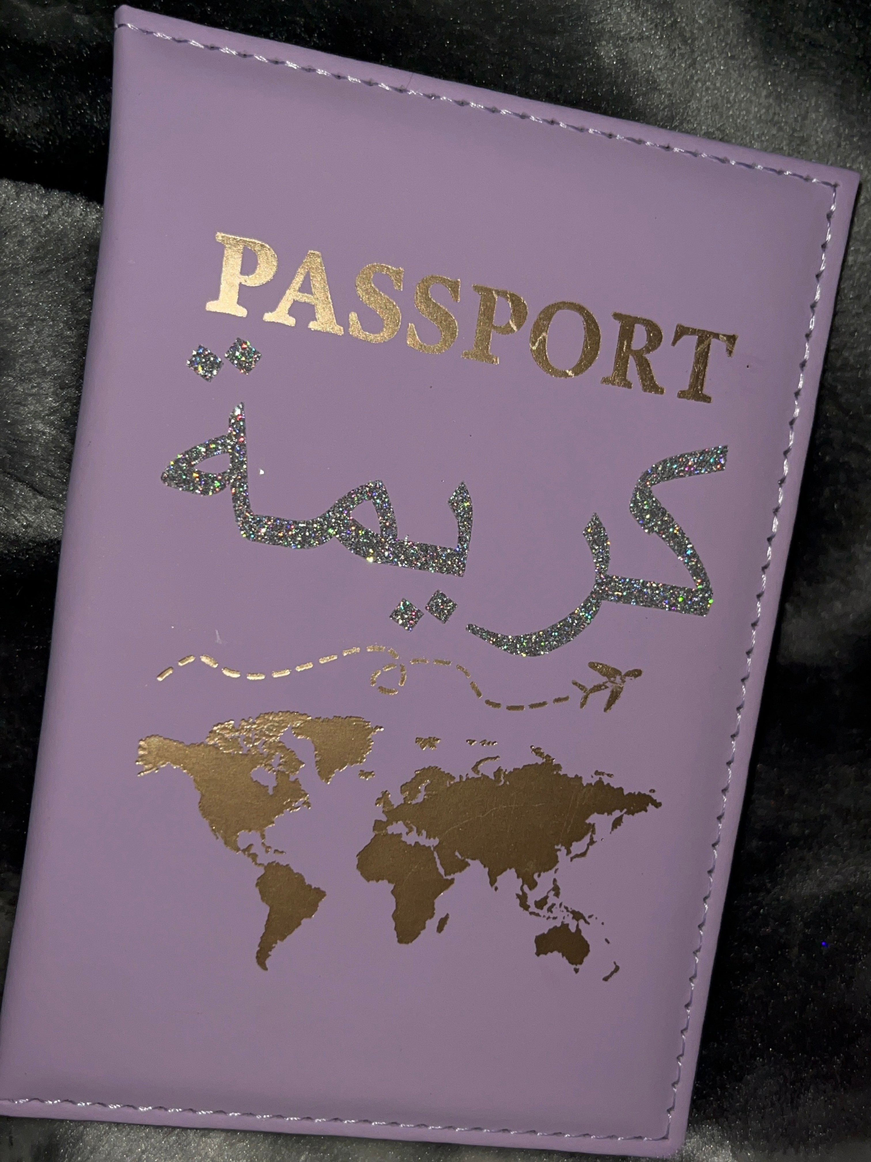 Protège passeport violet