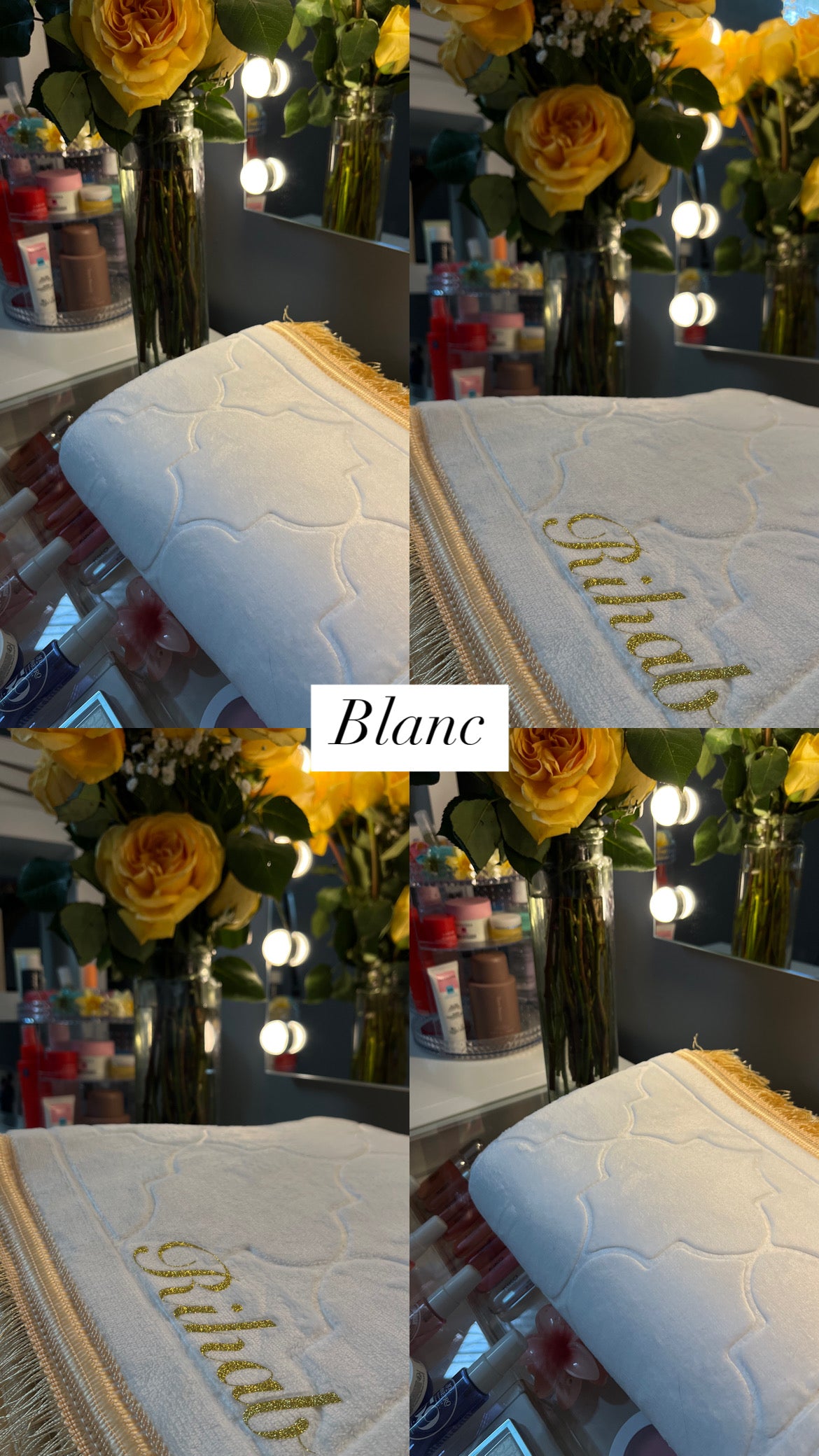 Tapis de prière blanc