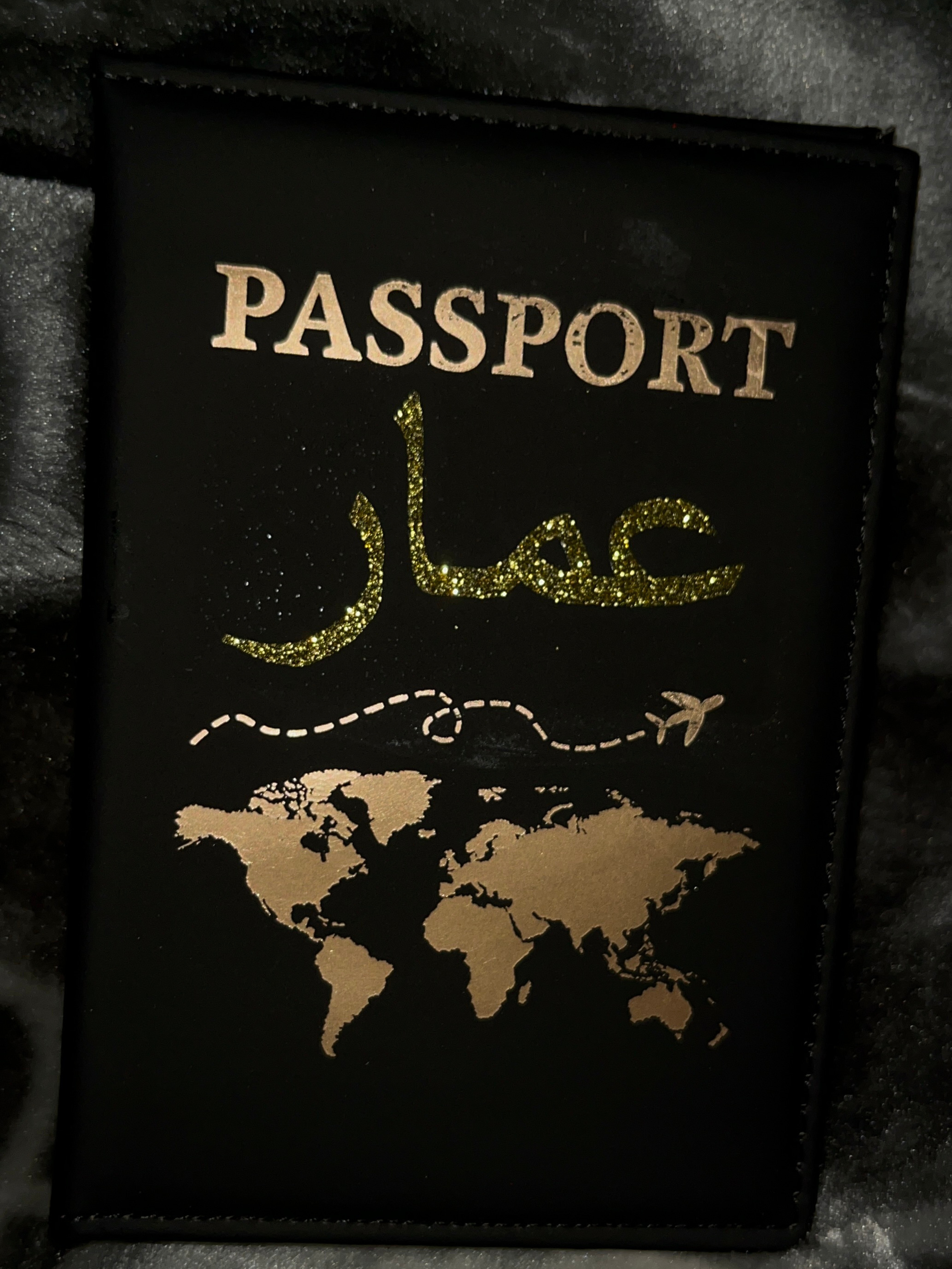 Protège passeport noir
